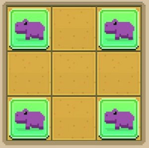 02 disco zoo pattern savanna hippo