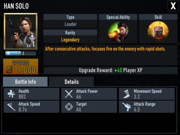 star wars force arena han solo