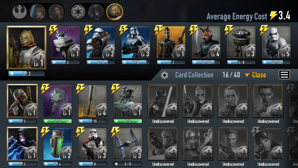 Star Wars Force Arena How To Get More Cards To Build The Perfect Deck Touch Tap Play