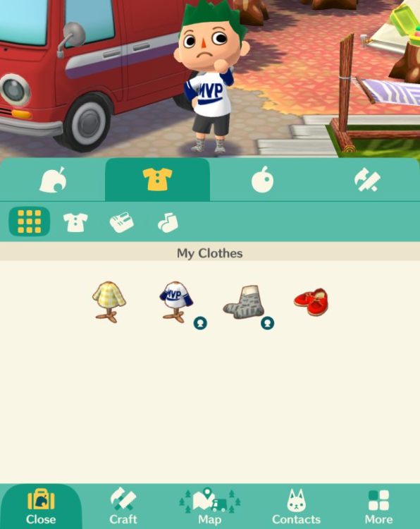 Animal Crossing Pocket Camp How to Change Clothes ...