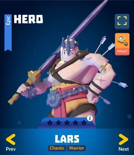 Knighthood Lars Hero