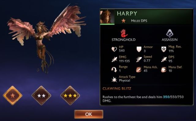 Might & Magic Chess Royale Tier List - Harpy
