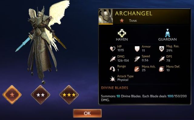 Might & Magic Chess Royale Tier List - Archangel