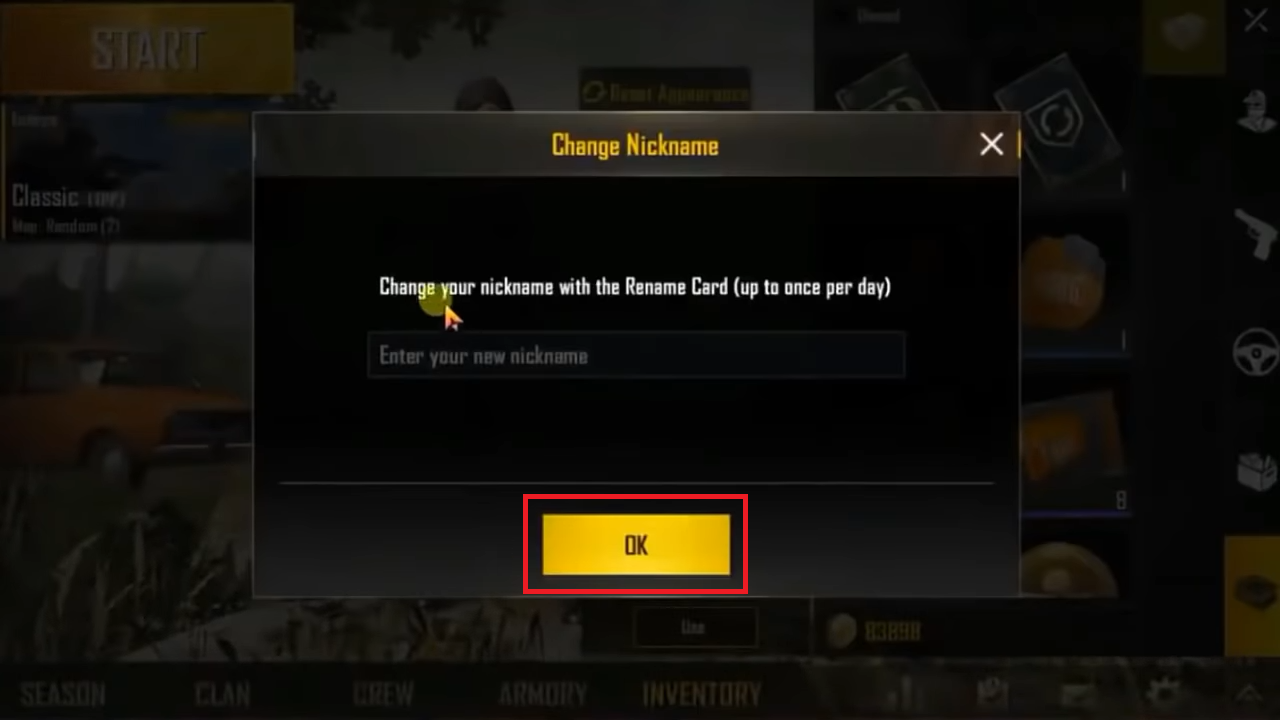 How to change your nickname in PUBG Mobile | Touch, Tap, Play