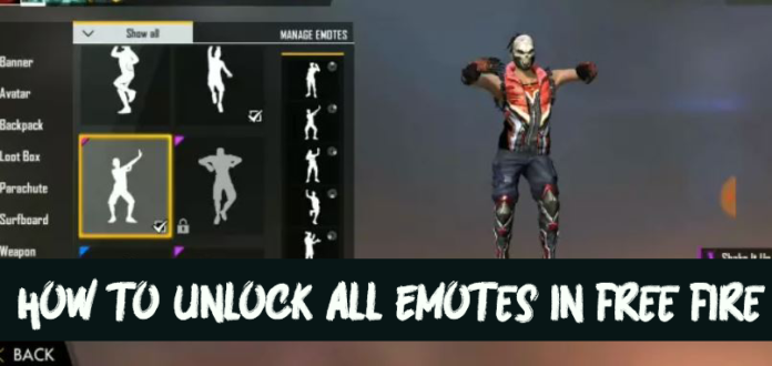 How To Unlock All Emotes In Free Fire Touch Tap Play