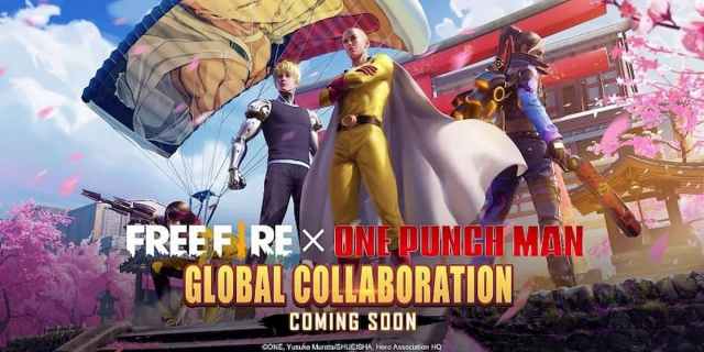 Free Fire announces collaboration with One Punch Man