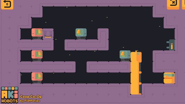2D Puzzle Platformer #AkiRobots Now Available on iOS