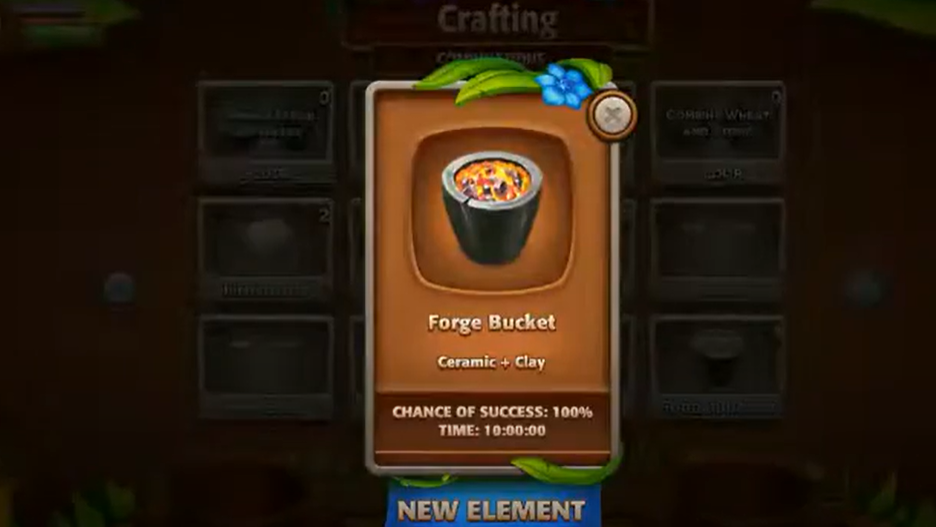 Virtual Villagers Origins 2 Forge Bucket