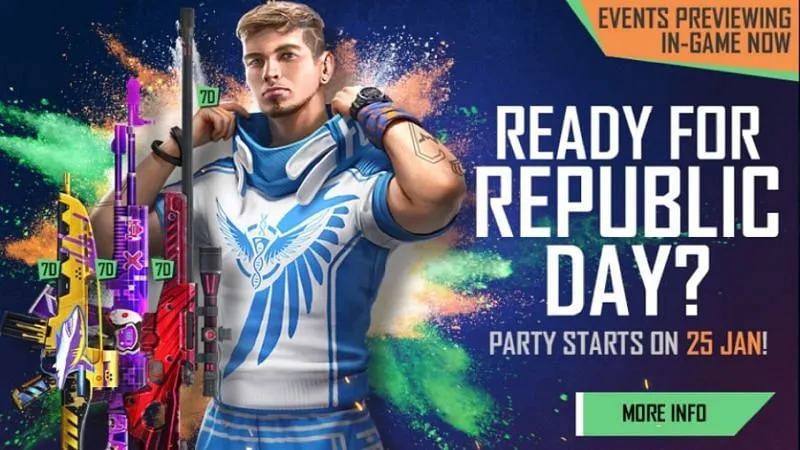 Free Fire free characters on Republic Day