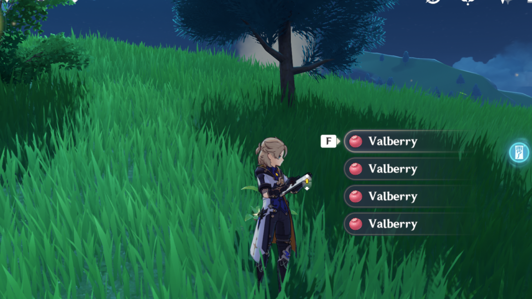 Valberry Genshin Impact Location Map Where to farm Valberry Touch