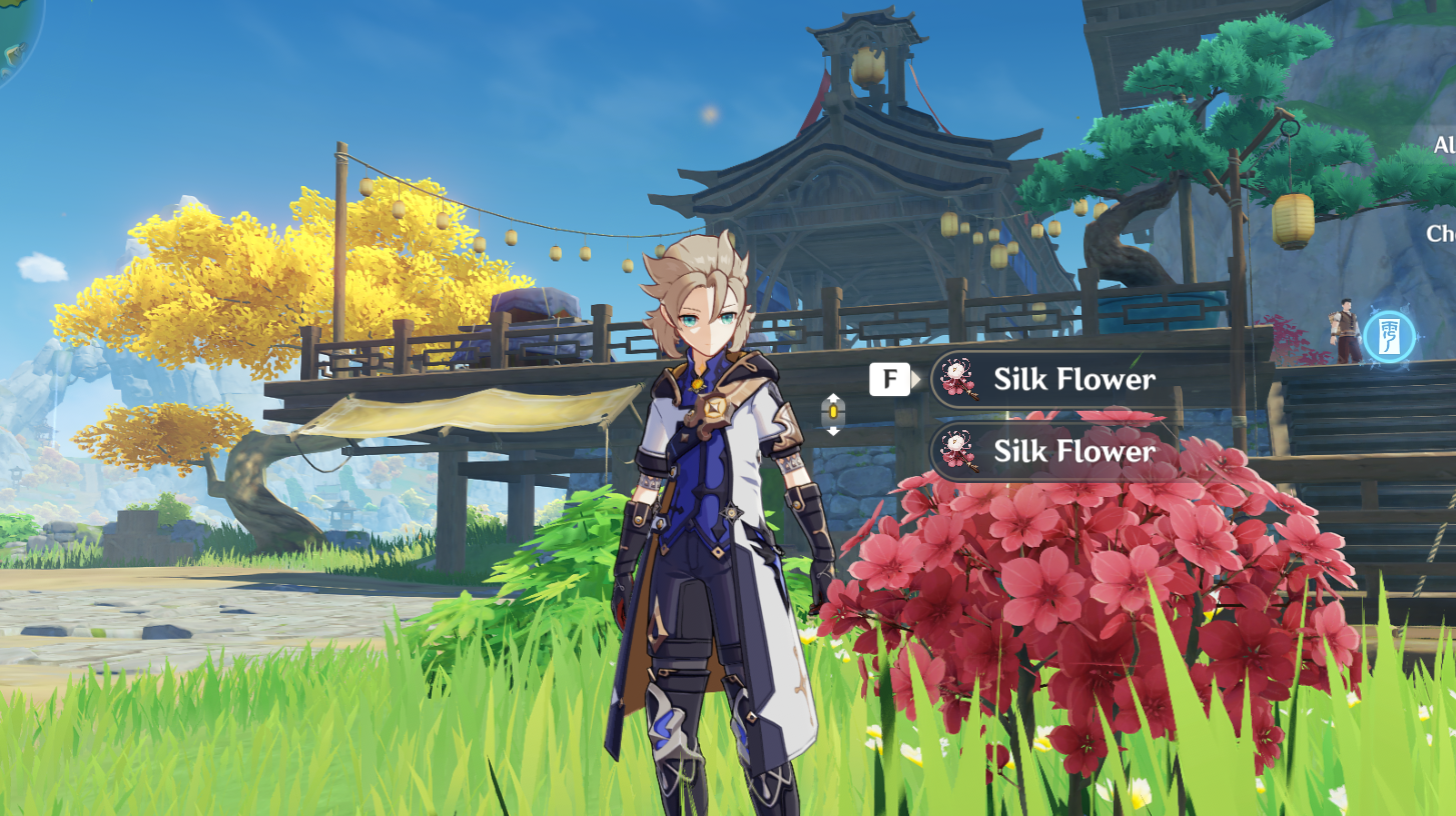 Genshin Impact Silk Flower Location and When Does It Respawn Touch