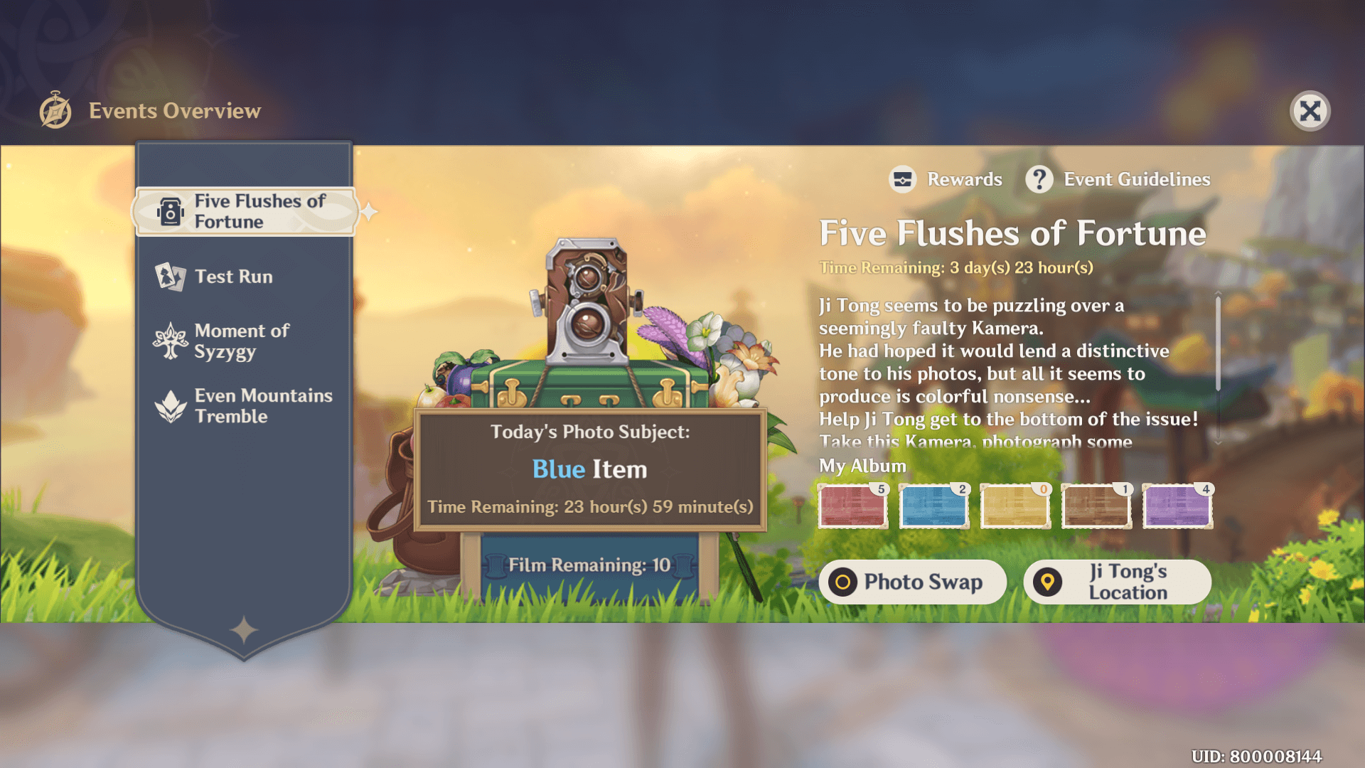 Genshin Impact Blue Items