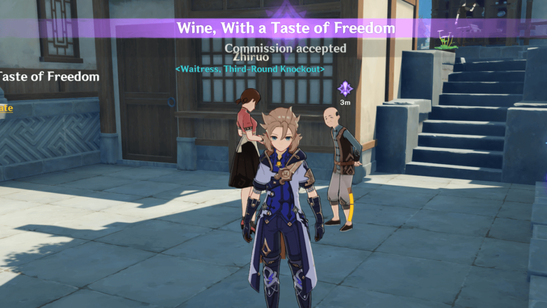 Genshin Impact Wine, With a Taste of Freedom Quest Guide Touch, Tap, Play