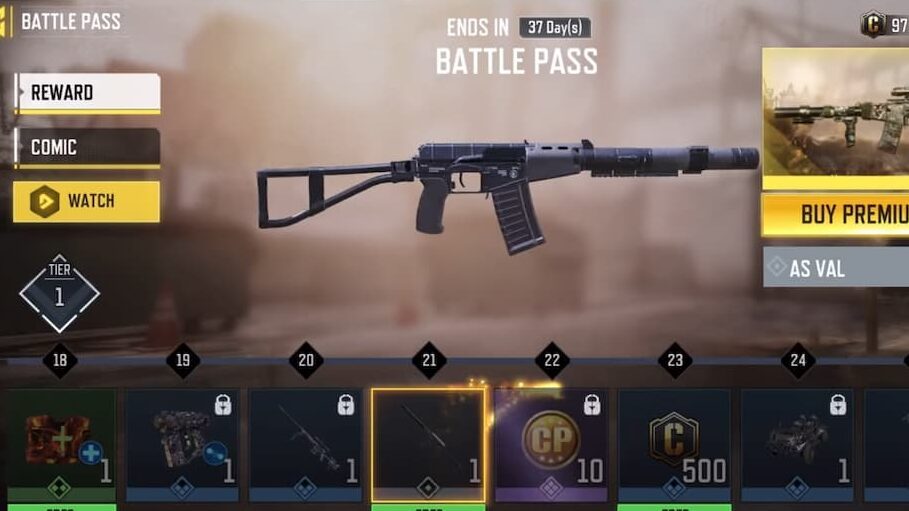 How to get AS VAL firearm in COD Mobile - Touch, Tap, Play