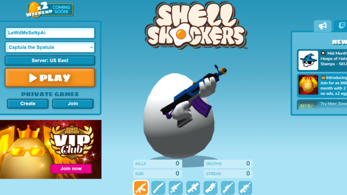Shell shockers Codes