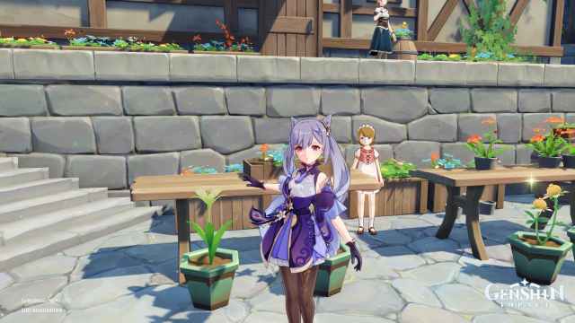 Genshin Impact Flora and Keqing