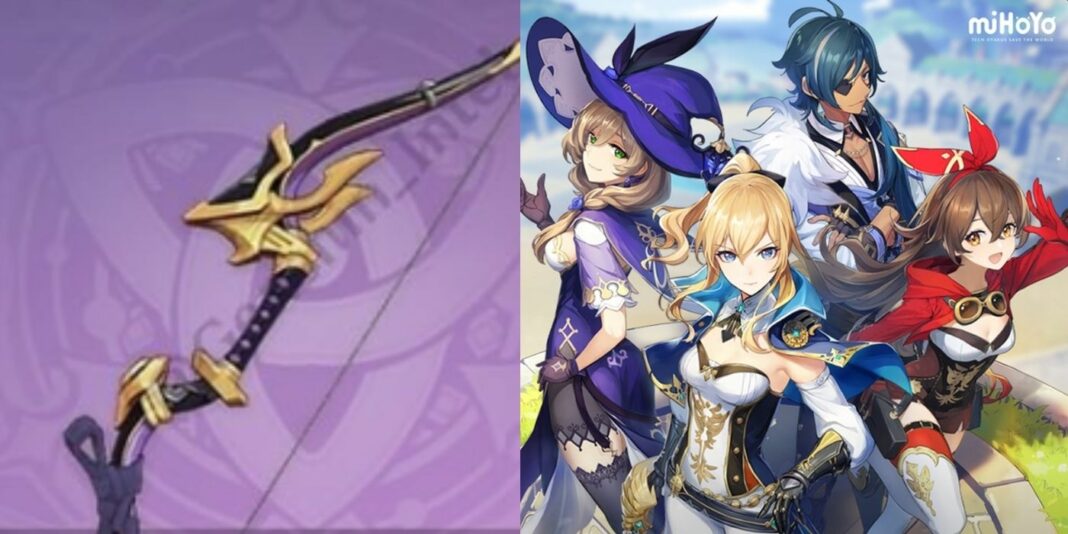 Genshin Impact Demon Slayer Bow How To Obtain Weapon Stats Rarity 