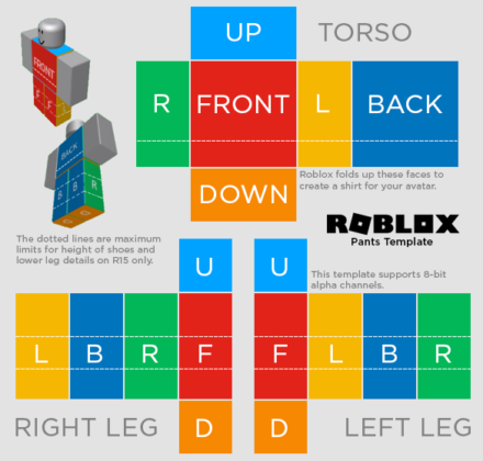 Roblox Pants Template: How to Make Pants in Roblox - Touch, Tap, Play