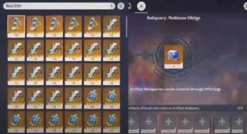 Genshin Impact Mystic Offering Artifact Exchange System Explained