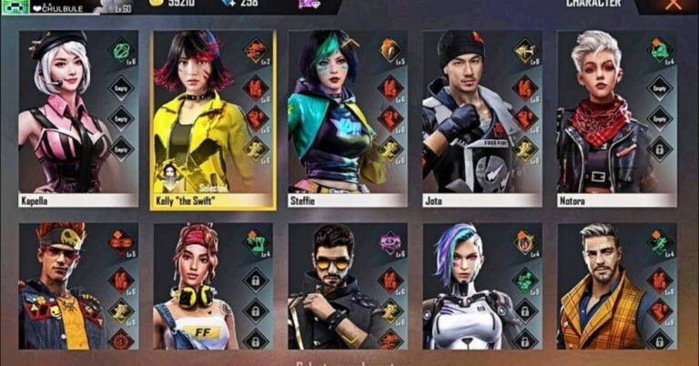 The Best Character Teams in Garena Free Fire - Touch, Tap, Play
