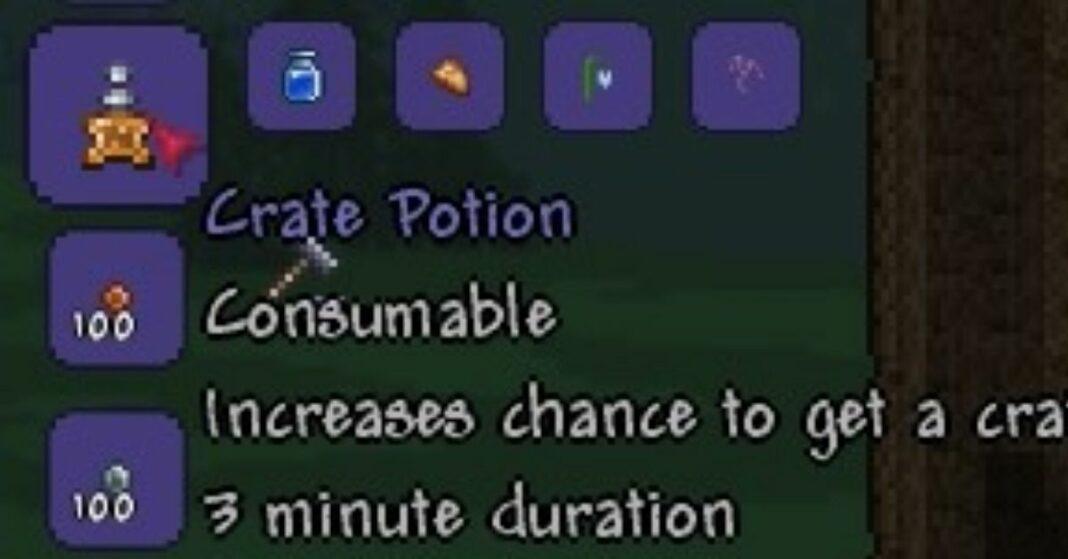 Terraria How to Get a Crate Potion Touch, Tap, Play