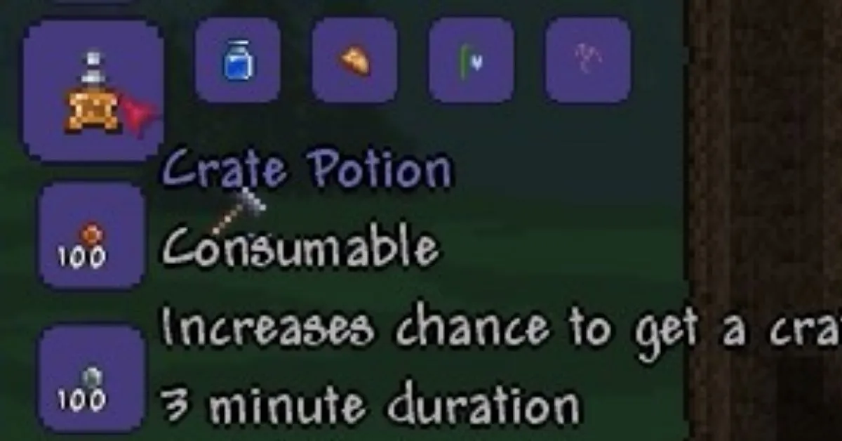 Terraria: How to Get a Crate Potion