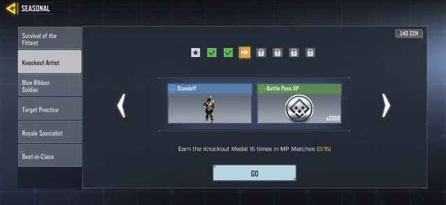 Earning knockout medal in COD Mobile