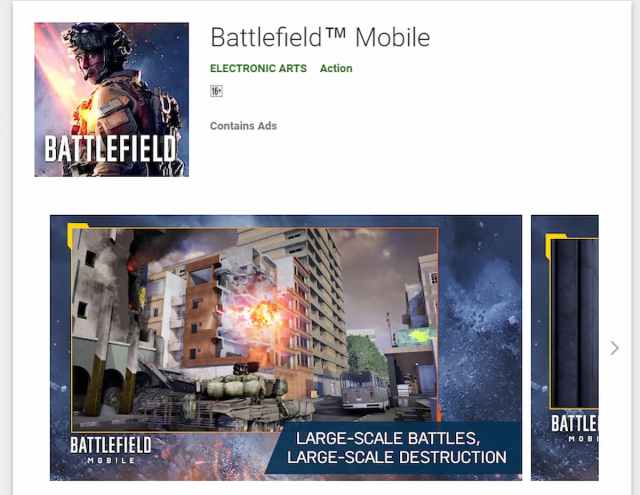 Battlefield Mobile Playstore