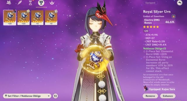 Genshin Impact Noblesse Oblige