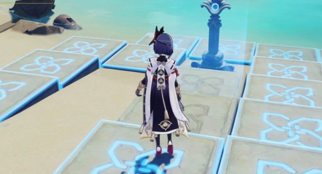 Solve the Puzzle of the Watatsumi Statue Genshin Impact Touch, Tap