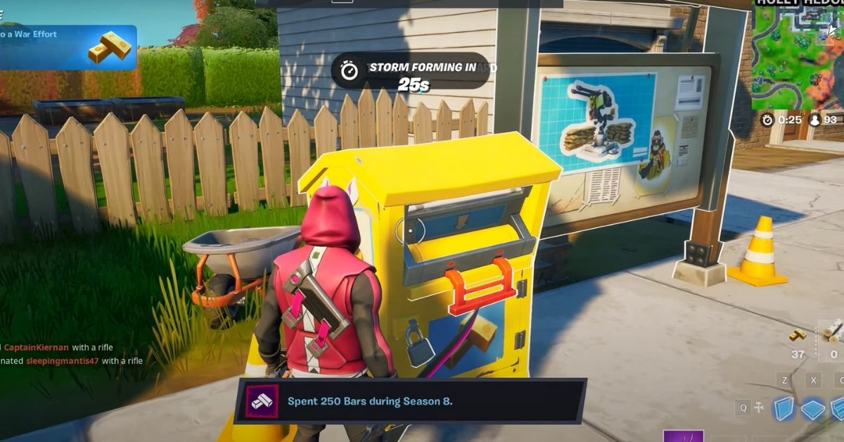 How to Make Donations to the War Effort Donations Box for J.b. Chimpanski in Fortnite