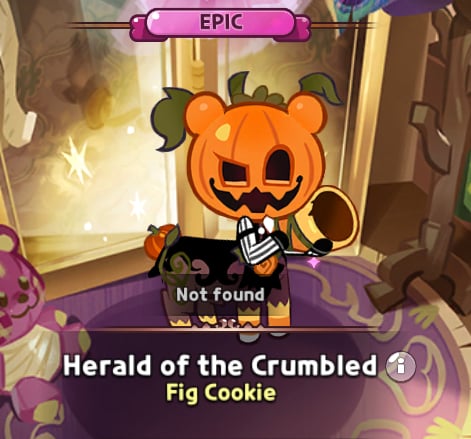 herald of the crumbled costume fig cookie