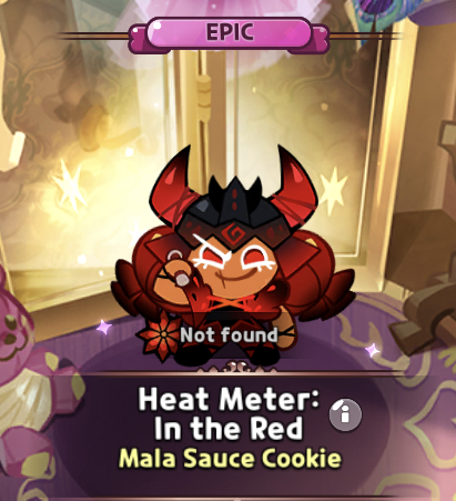 heat meter in the red mala sauce cookie costume
