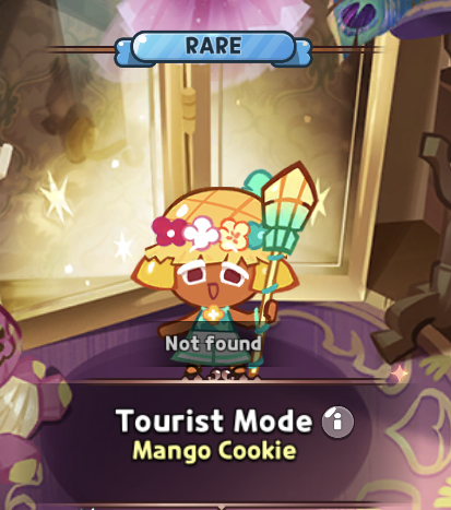 tourist mode mango cookie costume