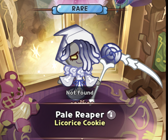 pale reaper licorice cookie costume