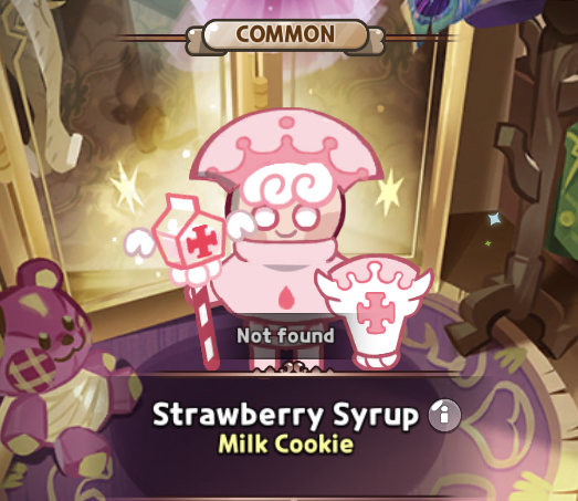 strawberry syrup milk cookie costume
