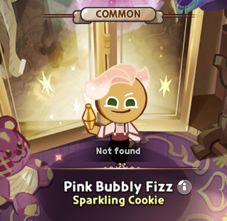 pink bubbly fizz sparkling cookie costume