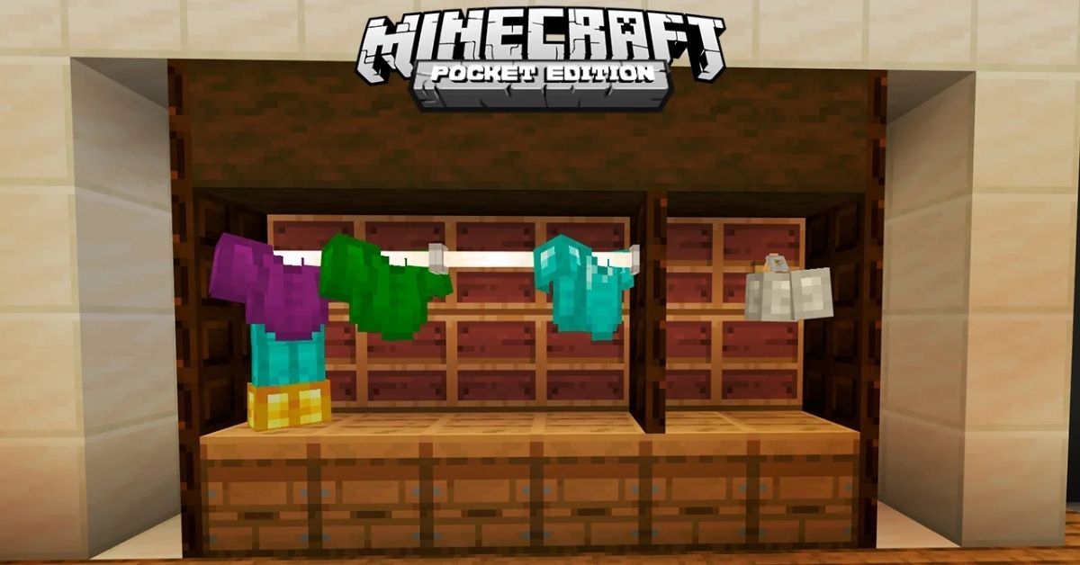 Minecraft Abrrel Rack How to Build an Armor Rack Cabinet (Armor Stand) in Minecraft - Touch ...