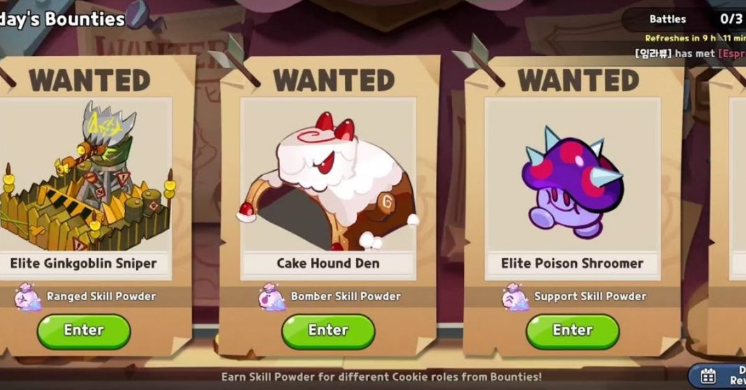 Cookie Run: Kingdom Today's Bounties (Daily Quests) Guide