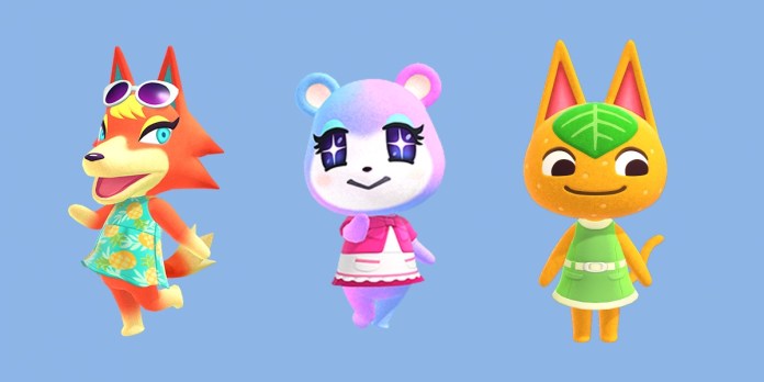 Audie, Judy and Tangy in Animal Crossing Pocket Camp
