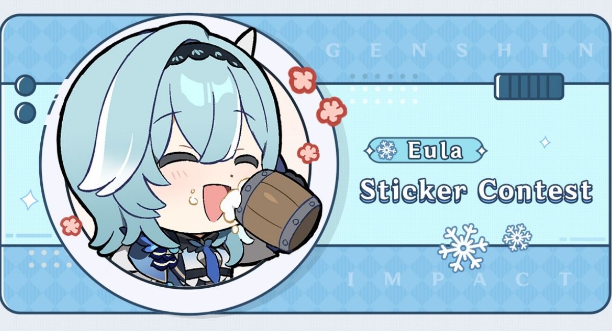 Genshin Impact Eula Sticker Contest