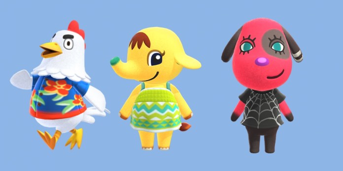 Goose, Eloise and Cherry in Animal Crossing Pocket Camp