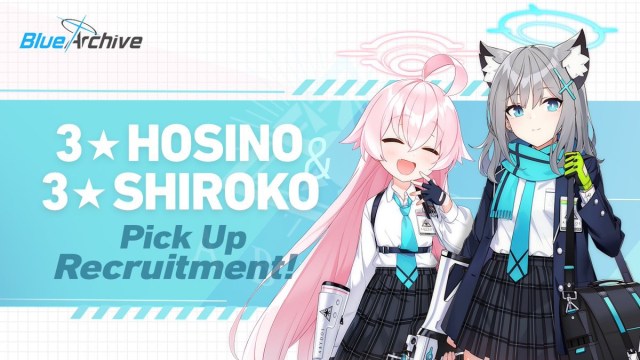 Hosino and Shiroko from Blue Archive