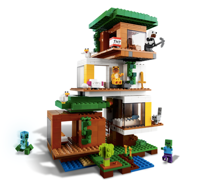 Minecraft lego Modern treehouse