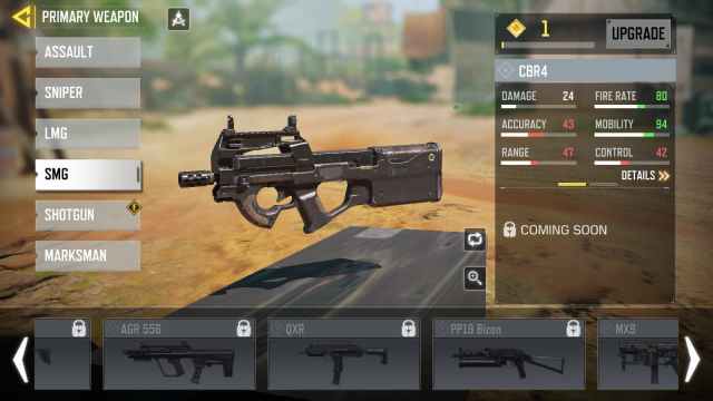 Best CBR4 SMG Gunsmith Loadout for COD Mobile