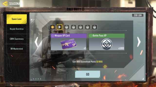 Space laser Challenge COD Mobile