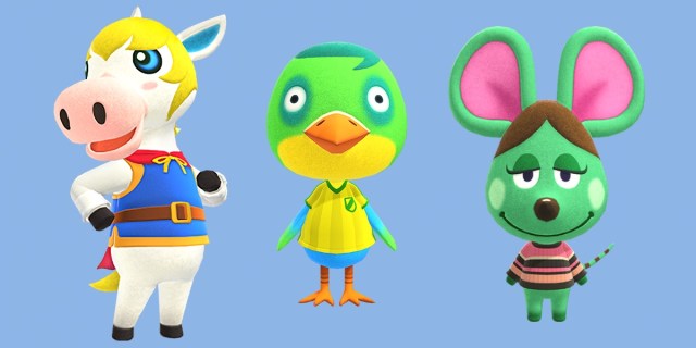 Colton, Jitters and Anicotti in Animal Crossing Pocket Camp