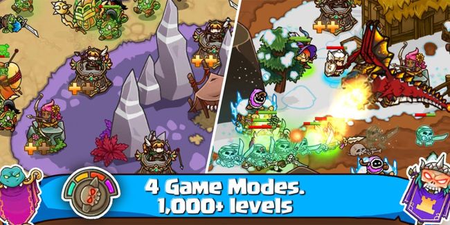 crazy defense heroes game modes