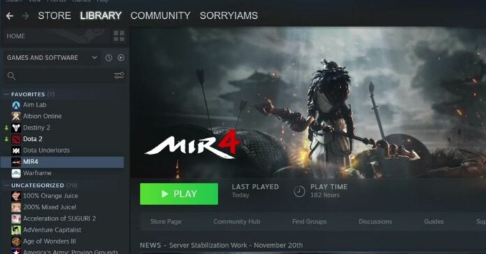 How to Fix MIR4 not Working on Steam