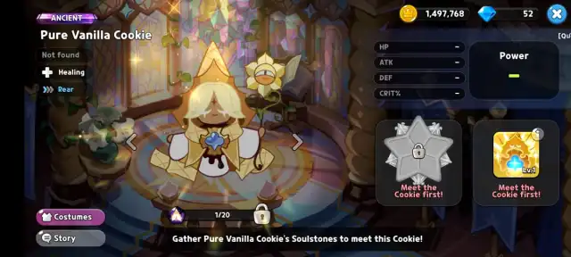 Pure Vanilla Cookie from Cookie Run Kingdom.